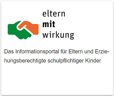 Kachel mit Logo ElternMitWirkung NRW