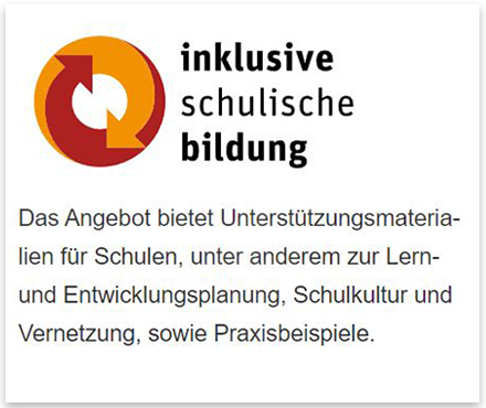 Kachel Inklusive schulische Bildung 