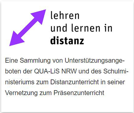 Kachel Lehren und Lernen in Distanz 