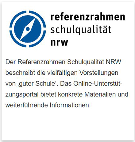 Kachel Referenzrahmen Schulqualität NRW 