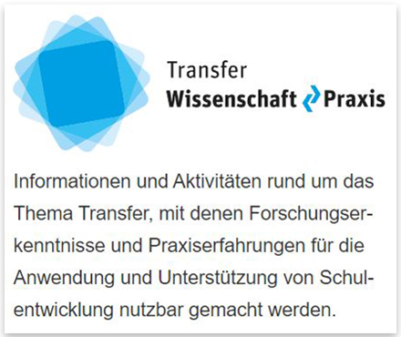 Kachel Transfer Wissenschaft Praxis 