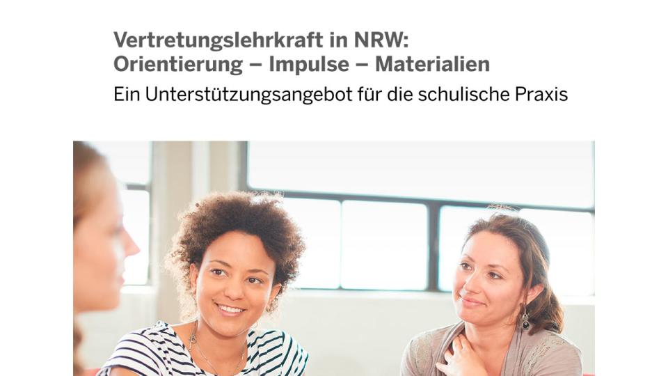 Titelseite Broschüre Vertretungslehrkraft NRW