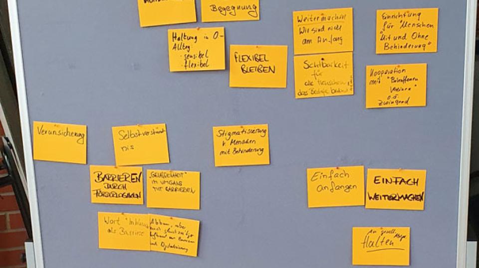 Ergebnisse Wirksamkeit Haltung Fachtagung WW-WEITERBILDUNG INKLUSIV