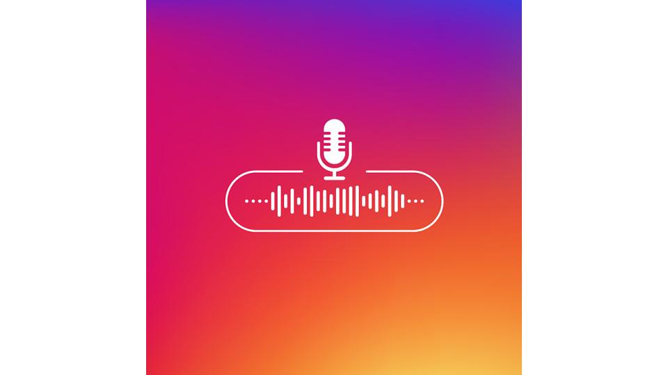 Podcast Linie Taste weiß auf Farbverlauf Hintergrund. 