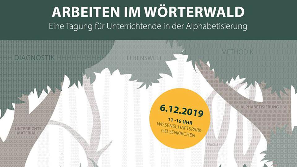 Werbeflyer Arbeiten im Wörterwald 12/2019