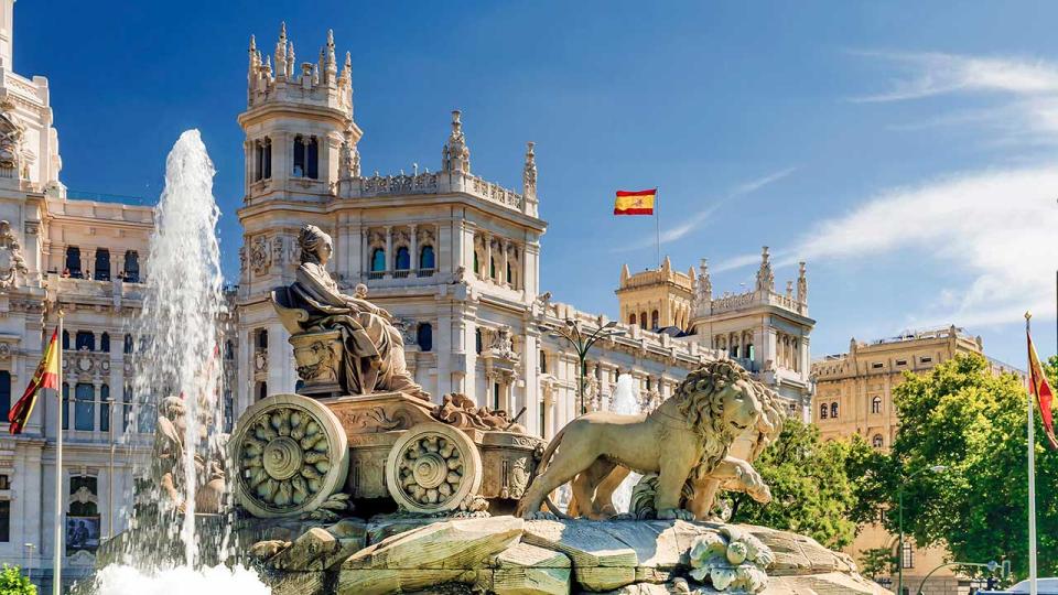 Brunnen von Cibeles in Madrid, Spanien