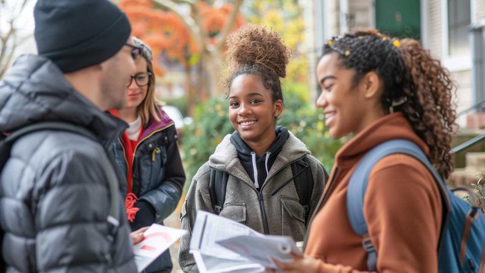 Gemeinschaftliches Engagement: Vielfältige Freiwillige werben für die Teilnahme an der Wahl