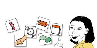 Grafische Darstellung einer Person mit hochgerecktem Daumen, links daneben mehrere kleine Karten, die verschiedene Symbole zeigen (Paragraph, Sprechblasen, Zahnräder etc.).
