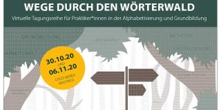 Plakat Wege durch den Wörterwald 2020