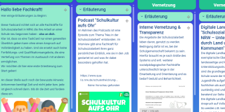 Pinboard „Willkommen! Wissenswertes zum Ankommen in Schule für Fachkräfte für Schulsozialarbeit in Nordrhein-Westfalen“