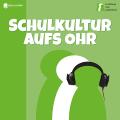 Schriftzug Schulkultur aufs Ohr mit Figuren