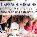 Mehrere Kinder sitzen nebeneinander und malen