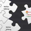 Puzzleteile auf denen das Wort Weiterbildung steht, abseits davon ein Puzzleteil mit der Aufschrift Supportstelle Weiterbildung